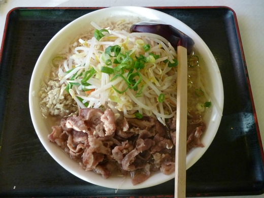 さぬき一番一宮店　背脂入りラーメン全マシ　ぴりつけ　高松