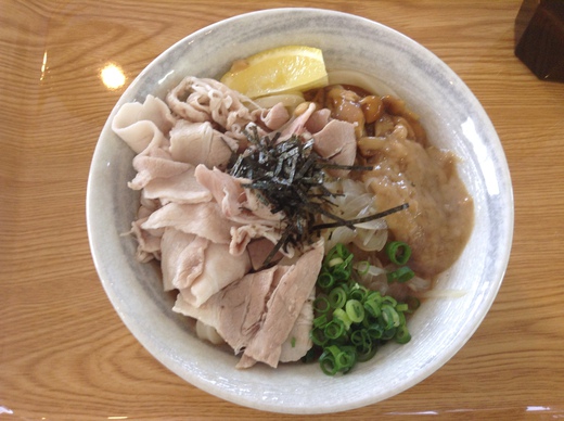 合田うどん　豚味噌ぶっかけ　観音寺