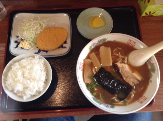 【わりと新店？】ラーメン馬腰　ラーメン定食　牟礼