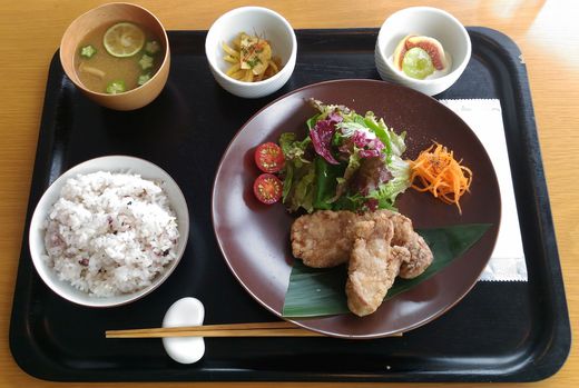 ミモカカフェ　いのくまのひるめし　猪熊弦一郎現代美術館