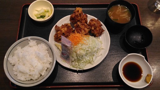 田子作　唐揚げ定食　丸亀