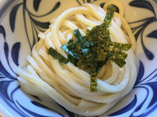 ふる里うどん　生ハムパイン天ぶっかけ　高松