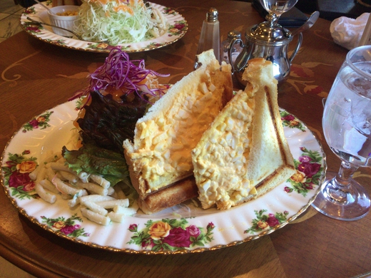 珈琲美人文月　たまごのホットサンドモーニング　高松　