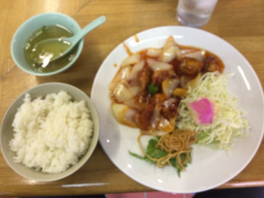 餃子の大将　トリス定食　三豊