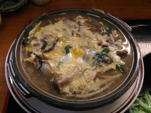 旬彩料理 以志や　柳川風陶板定食　志度