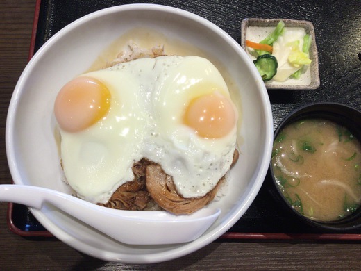 田子作　今治風焼豚玉子飯（日替わり）　丸亀