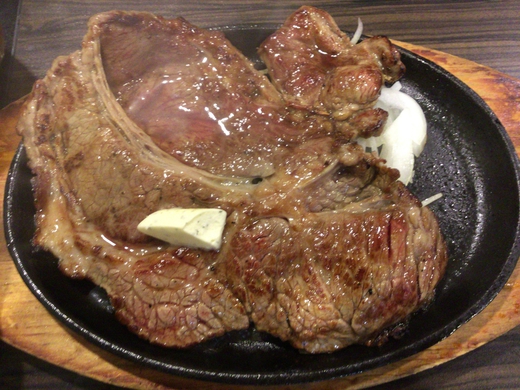 はらだ牧場高松おいしい広場店　牛ステーキ定食　高松