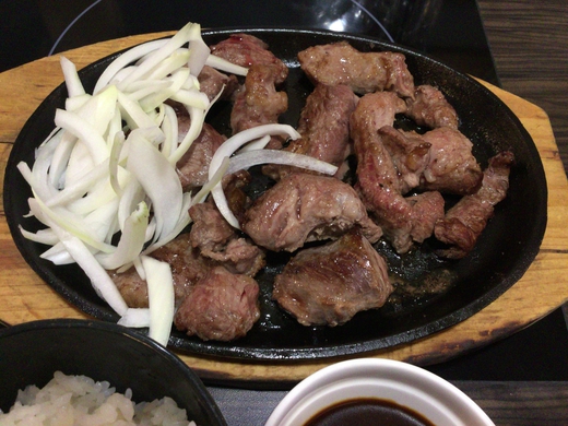はらだ牧場高松おいしい広場店　ハラミステーキ定食