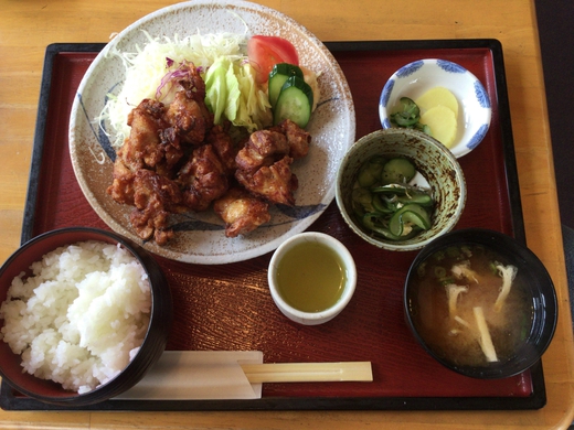 四洲苑　からあげ定食　さぬき市大川町