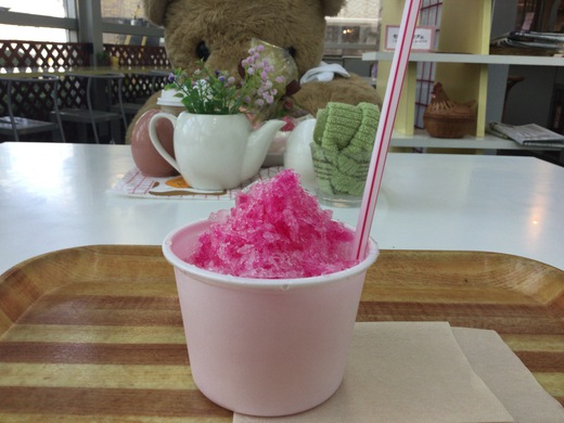 高松市立図書館のカフェ「トリノス」　かき氷（小）