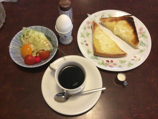 喫茶サルビア　モーニング　志度