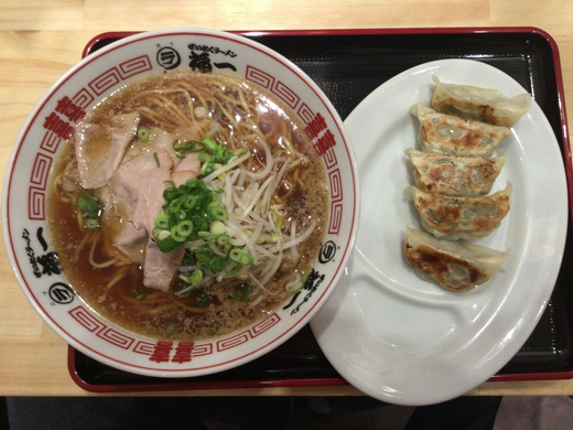 笑店　ラーメン+餃子セット　三木町