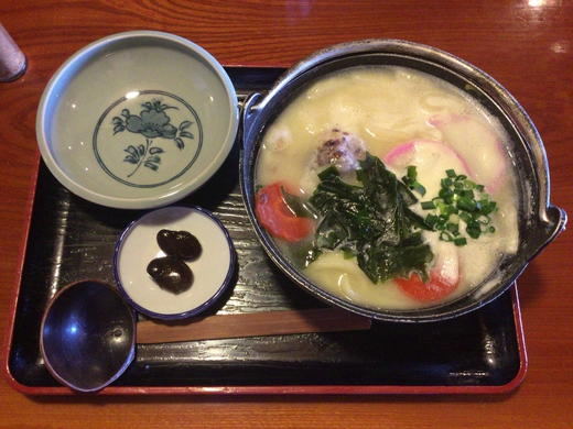 桃太郎茶屋　あんもちうどん　屋島山上