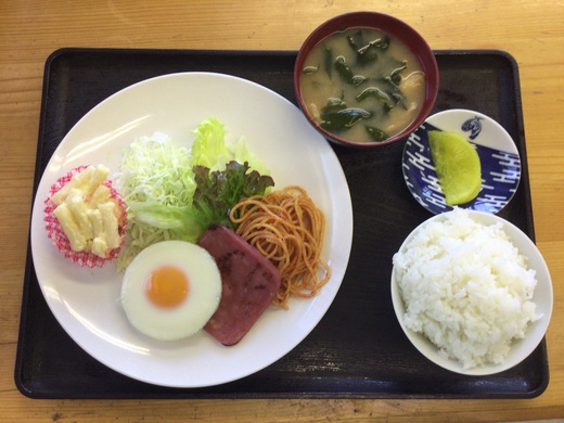 構内食堂　朝定食　多度津駅