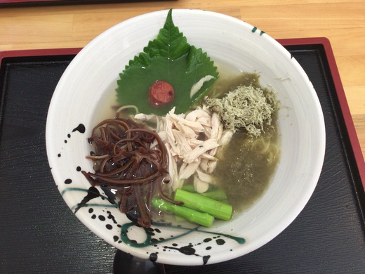 麺匠くすがみ 　冷製塩ソバ　高松市楠上町