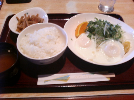 朝定食　カフェレスト再会