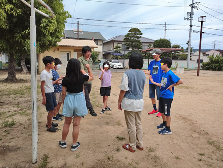 公園で遊んだよ！