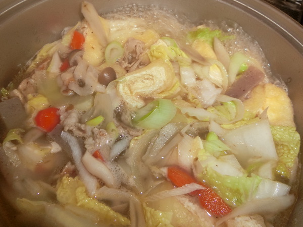 寒いから豚汁を作った。
