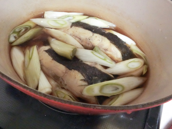 友人が我が家へ来て料理してくれた。
