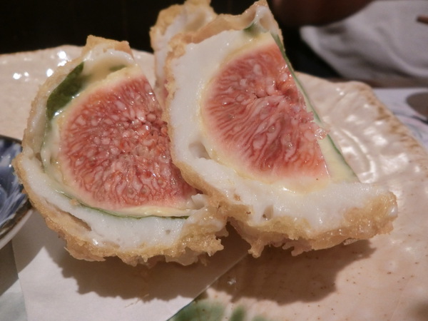 渋右衛門の『いちじく湯葉包み揚げ』