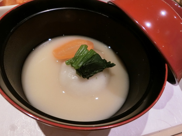 新年会にあん餅雑煮