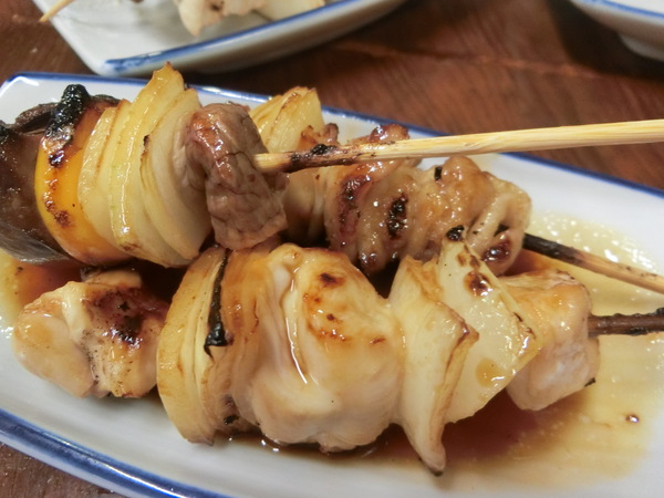 焼鳥の半助で夕飯