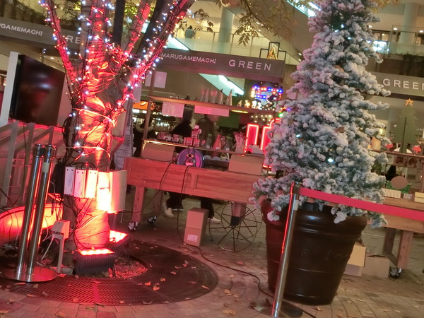 丸亀グリーン広場でクリスマスマーケット