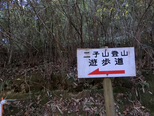 自粛生活で晩秋の二子山に登る。