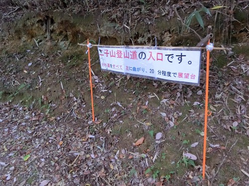 自粛生活で晩秋の二子山に登る。
