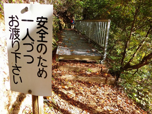 自粛生活で晩秋の二子山に登る。