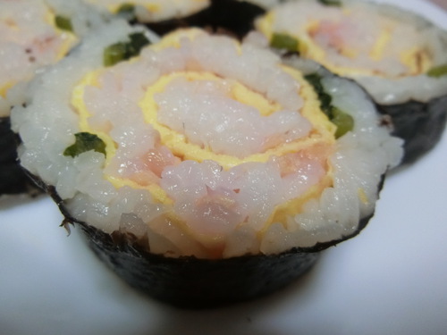 友人の薔薇寿司に大感激！
