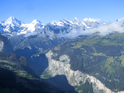 スイスの旅だんだん興奮「ミューレンからメンリッヘン」
