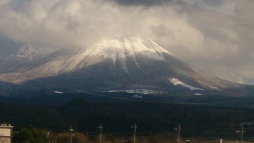 伯耆富士(大山)にみとれて