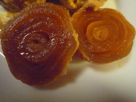 玉ねぎの粕漬を食べる。