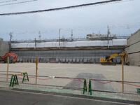 昔、昔、常磐街のダイエーがあったところがすっかり更地になっていた。