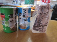 事務所の看板猫に～(^^)