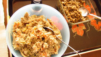 昨日の食事　　朝　昼　晩　　自宅