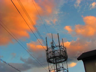 夕焼け・・　自宅周辺
