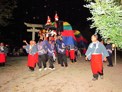 秋祭り鰐河神社の夜　三木町