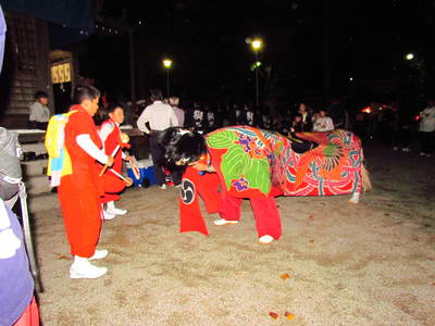 秋祭り鰐河神社の夜　三木町
