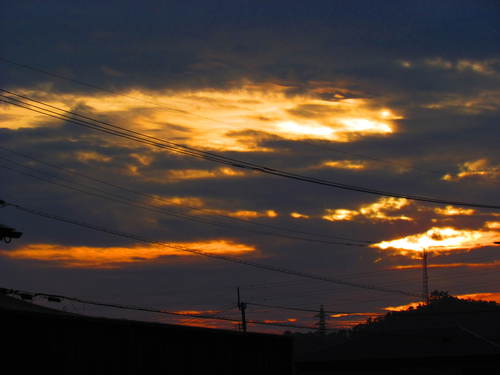 朝の空　　太陽は見えない　　さぬき市長尾地区の空