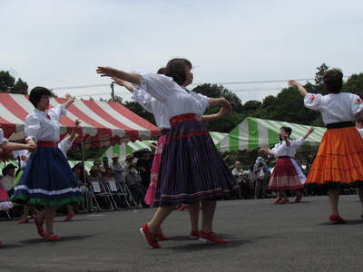 フォークダンス　しょぶ　祭り協賛　　亀鶴公園（うどん県さぬき市）