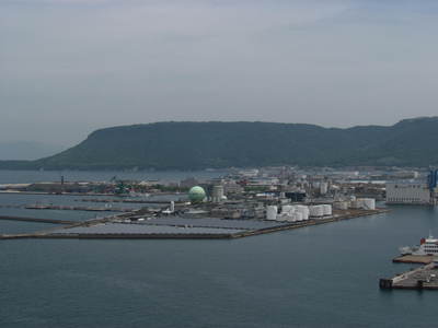 20階からの高松港付近の風景　