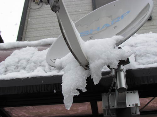 面白い雪　の様子　　　