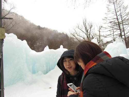 雪の風景　寒くて冷たい小旅行