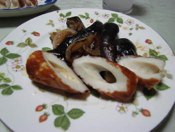 晩ご飯　平常の老人食に帰って・・自宅にて