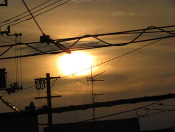 夕方の空模様　自宅から