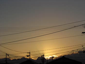 夜明け前・・６：００ごろ　　　　自宅
