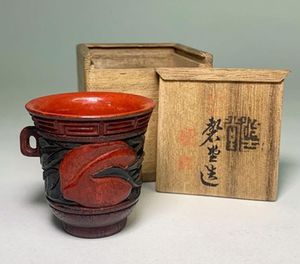 全国無料定番HA098 讃岐漆芸 石井磬堂作 虫彫 煎茶盆 盆