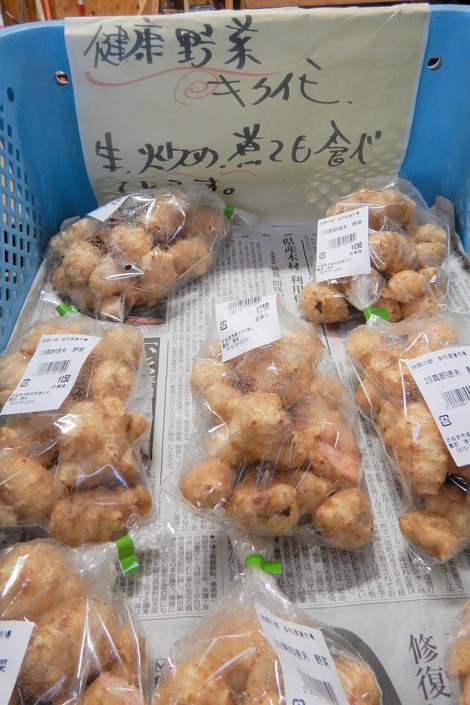 先日テレビで話題になっていた「菊芋」、多和産のもありますよ❕